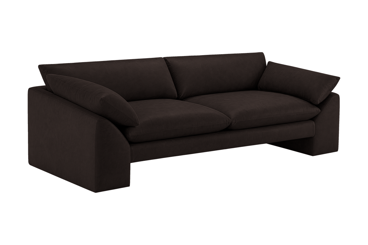 Lotus Large Sofa in Dante Ebony