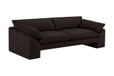 Lotus Large Sofa in Dante Ebony