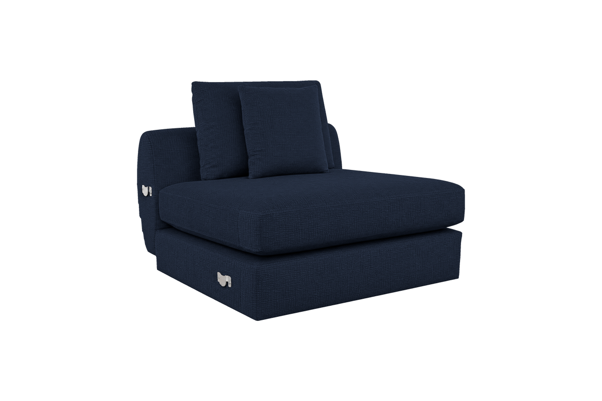 Milo Armless in Roni Ember Blue