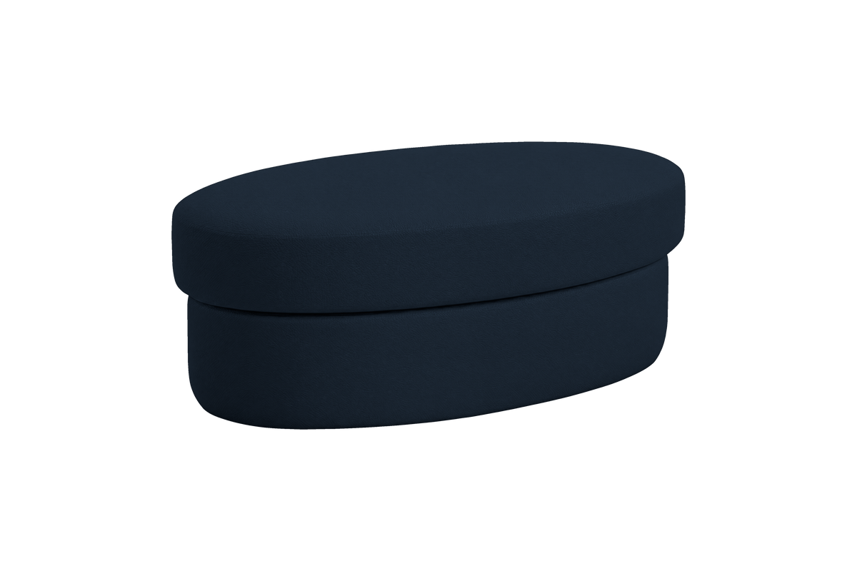 Milo Footstool in Dante Aqua