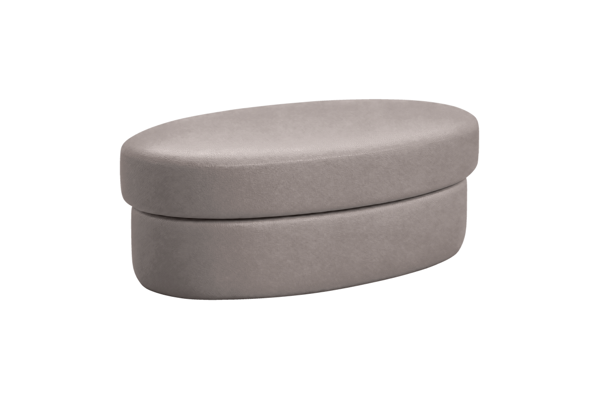 Milo Footstool in Momo Ash