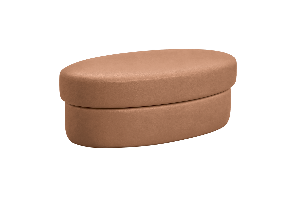Milo Footstool in Momo Camel