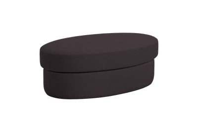 Milo Footstool in Dante Charcoal