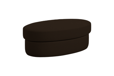 Milo Footstool in Marfa Charcoal