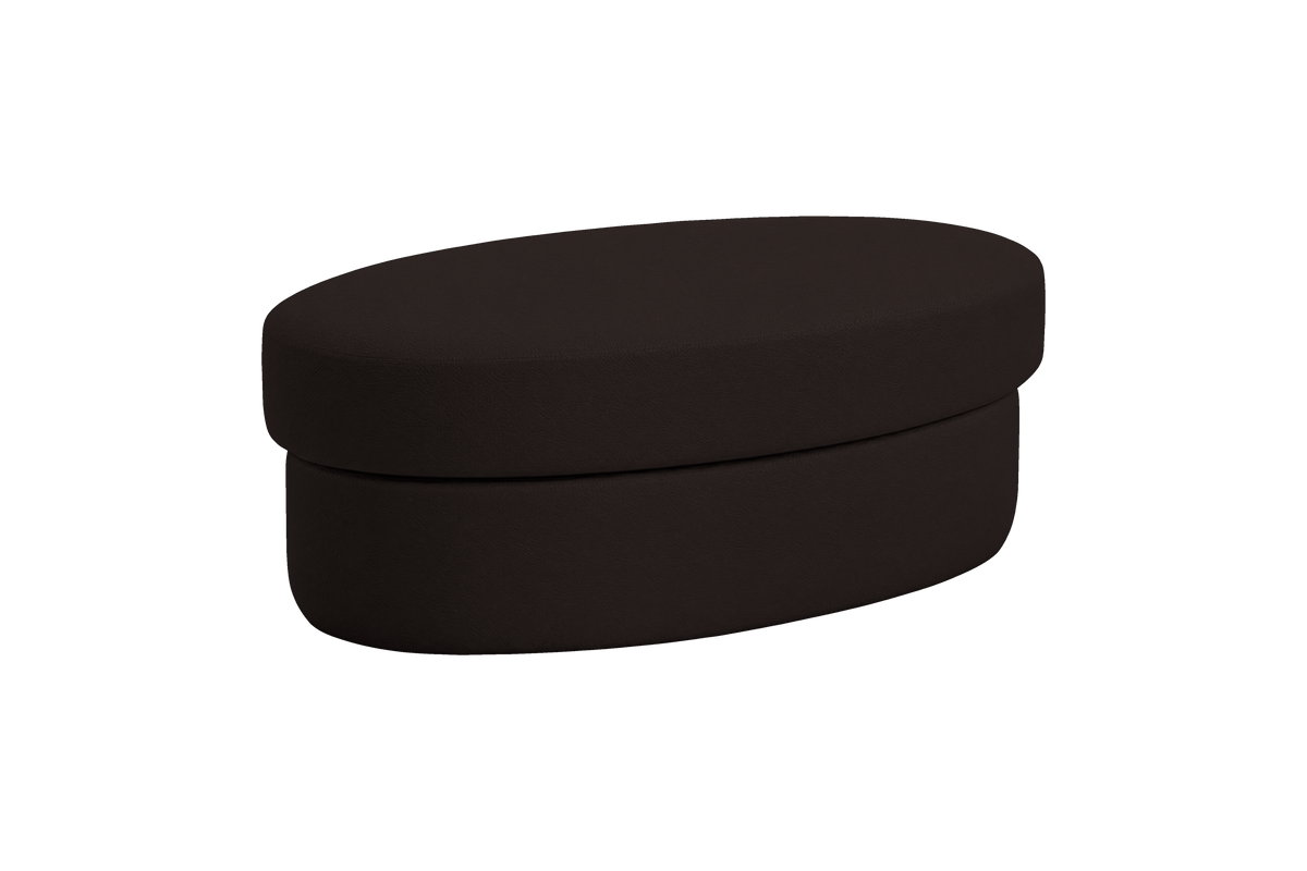 Milo Footstool in Dante Ebony