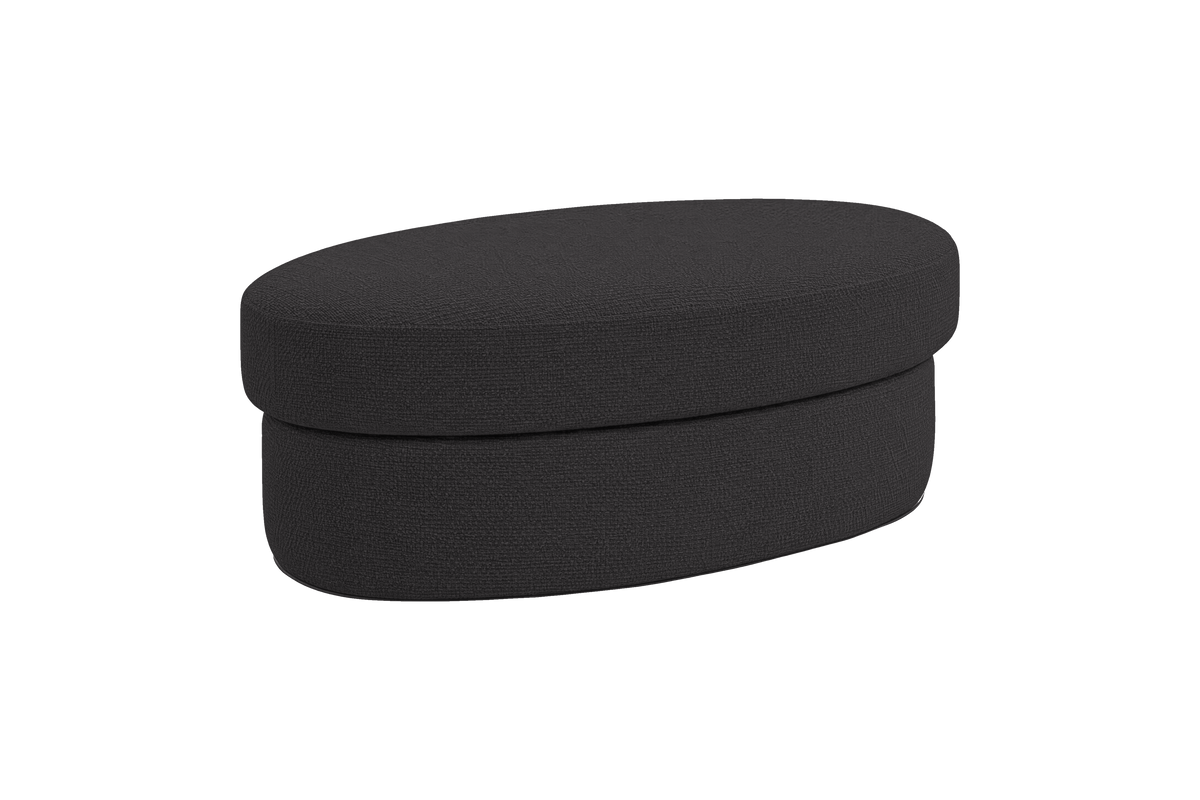 Milo Footstool in Roni Ember