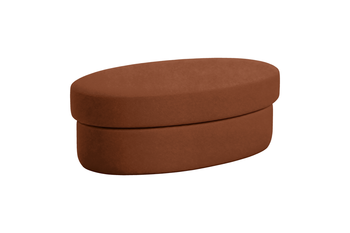 Milo Footstool in Dante Hazel