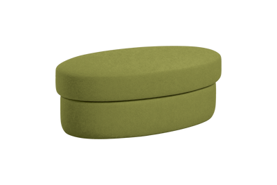 Milo Footstool in Fresco Key Lime