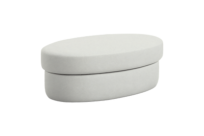 Milo Footstool in Felix Milky