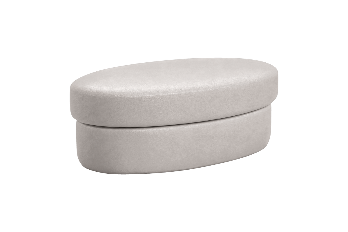 Milo Footstool in Momo Milky
