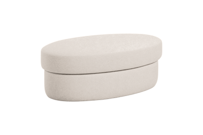 Milo Footstool in Fresco Milky