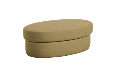 Milo Footstool in Marfa Olivia