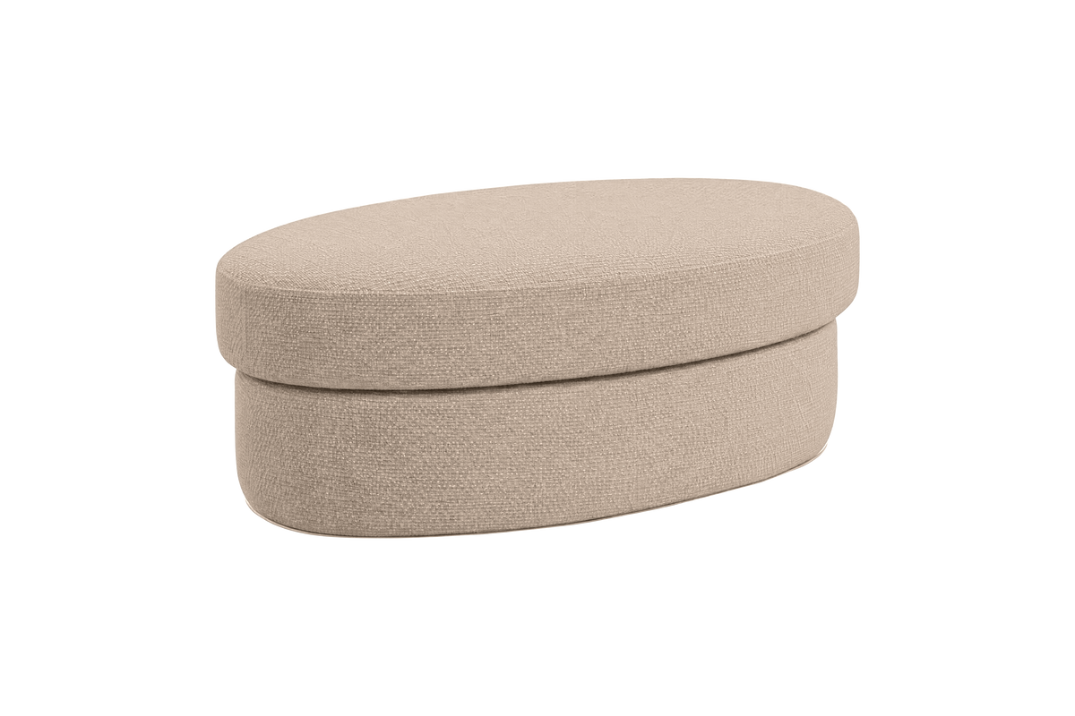 Milo Footstool in Roni Pine Nut