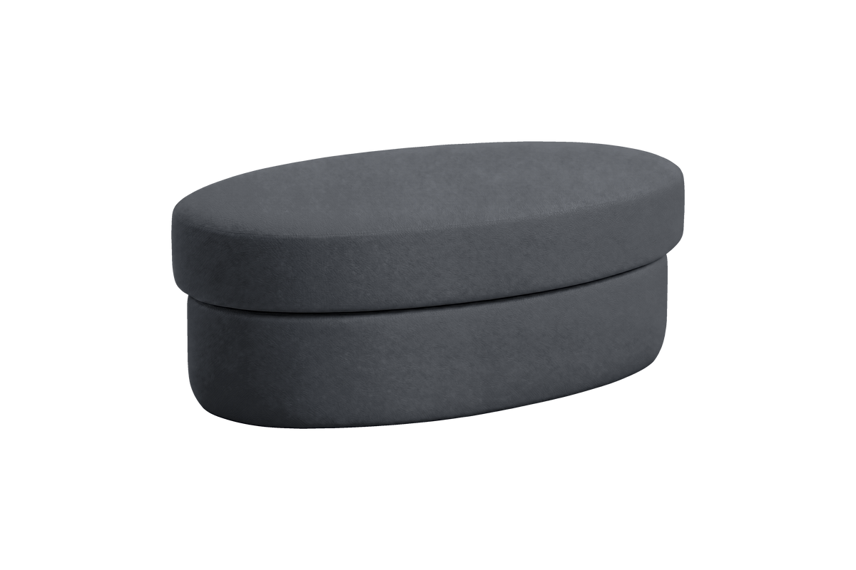 Milo Footstool in Dante Shark