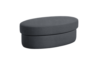 Milo Footstool in Dante Shark
