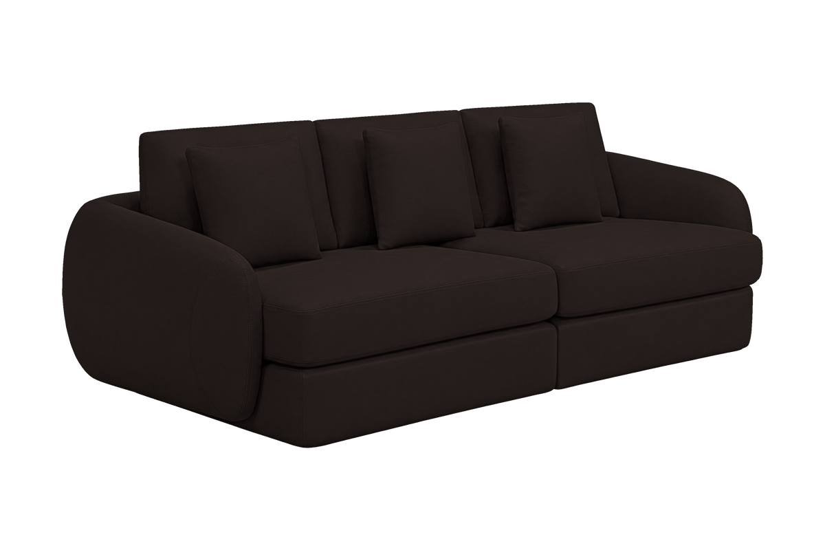 Milo Large Sofa in Dante Ebony