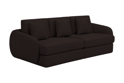Milo Large Sofa in Dante Ebony