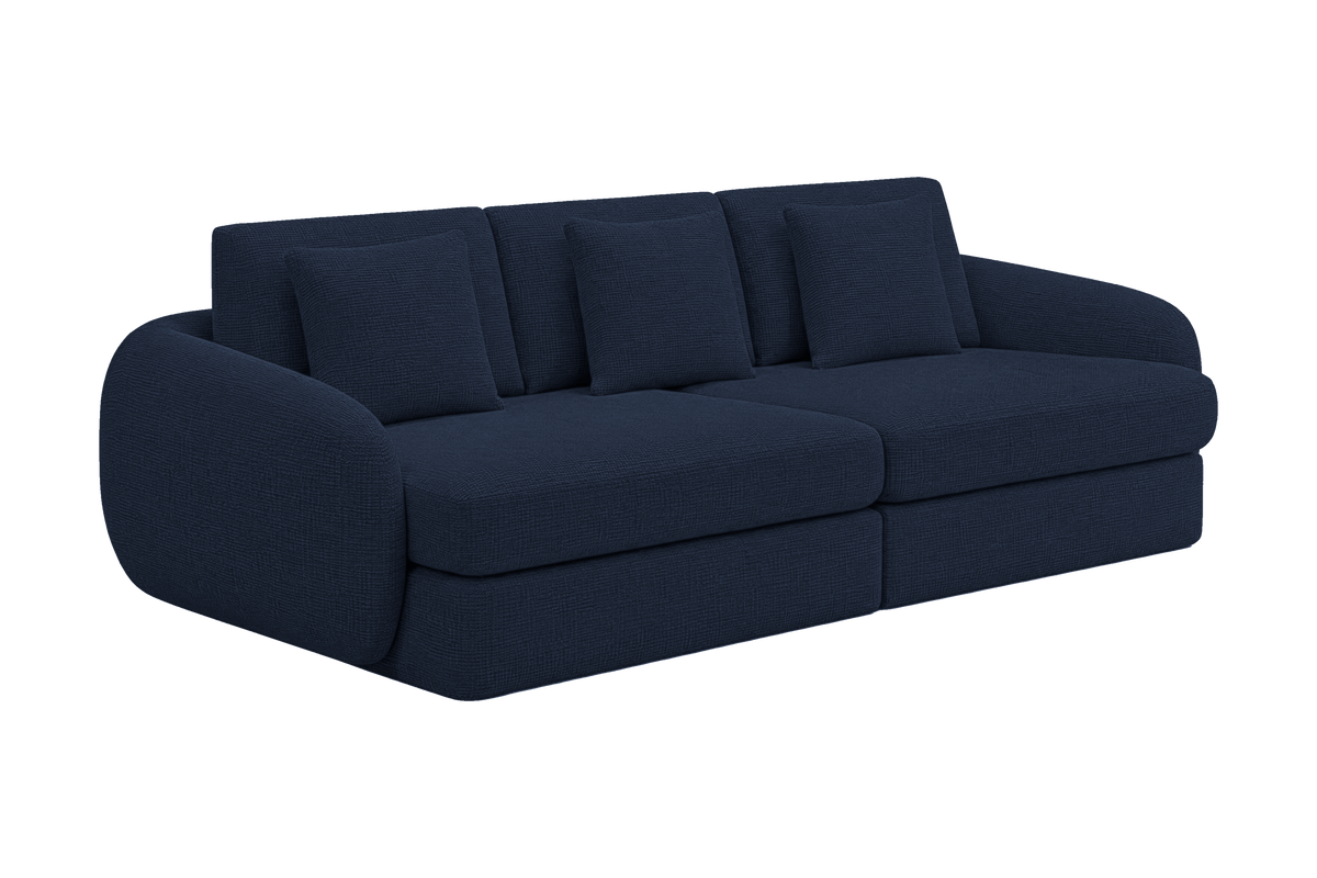 Milo Large Sofa in Roni Ember Blue
