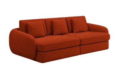 Milo Large Sofa in Roni Poppy