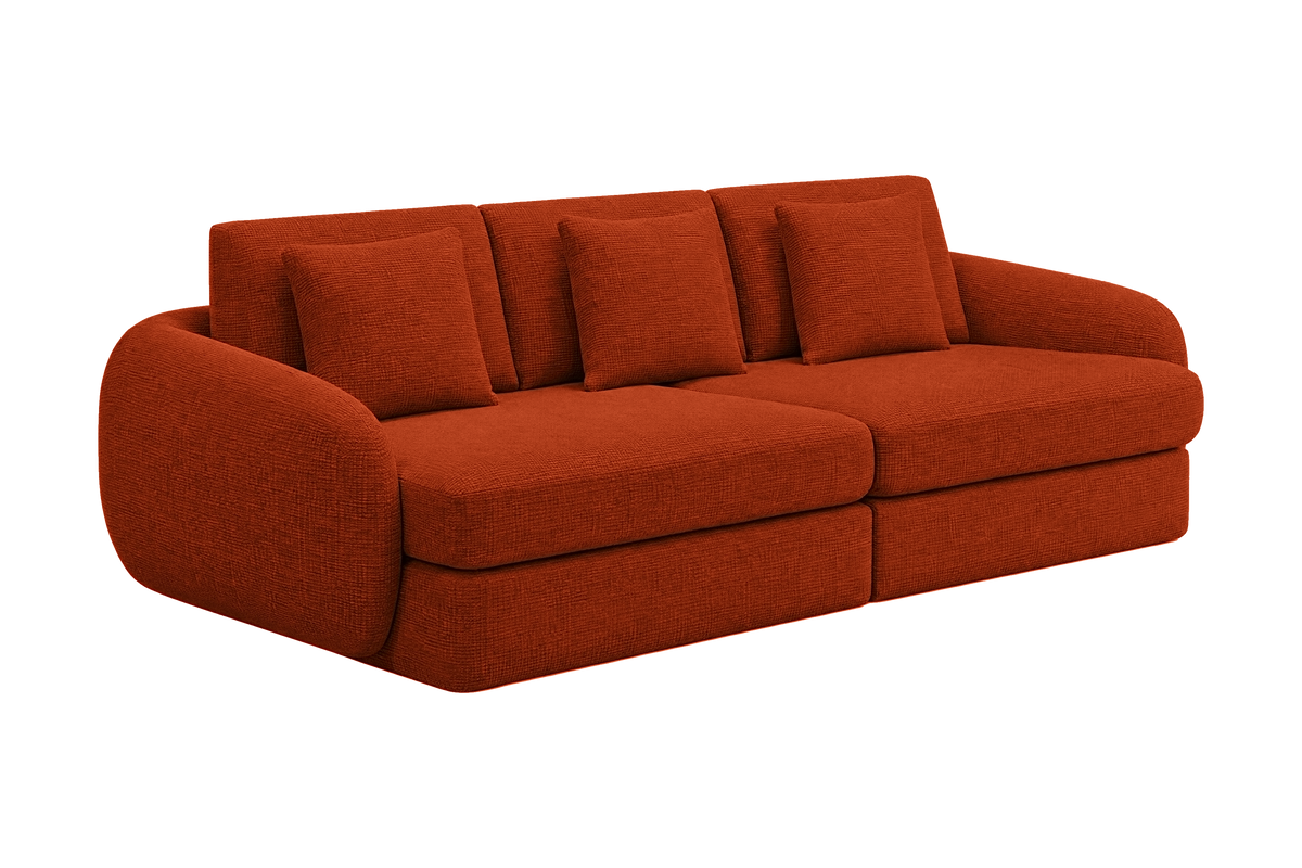 Milo Large Sofa in Roni Poppy