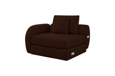 Milo Left Armchair in Momo Biscuit