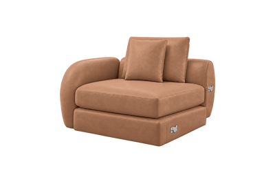 Milo Left Armchair in Momo Camel