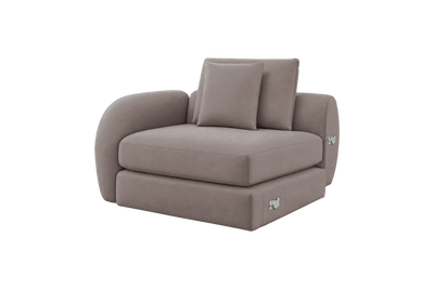 Milo Left Armchair in Dante Cos