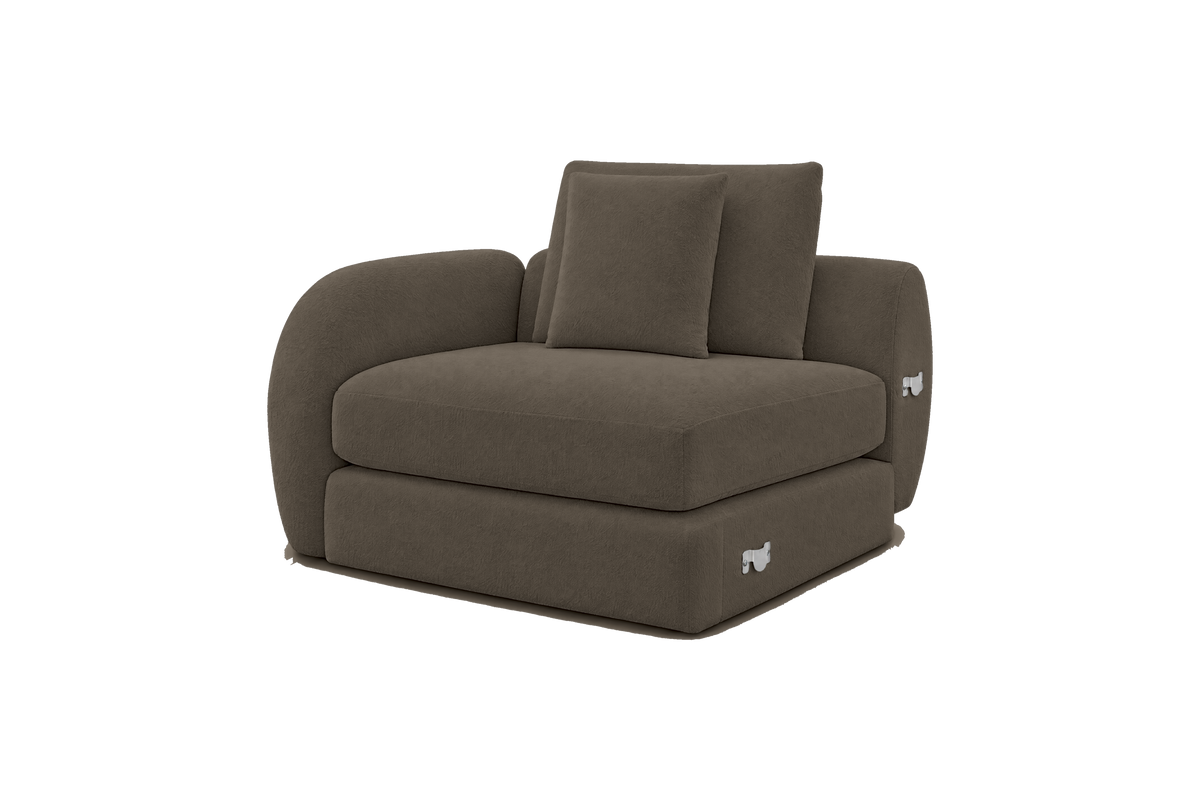 Milo Left Armchair in Fresco Lola