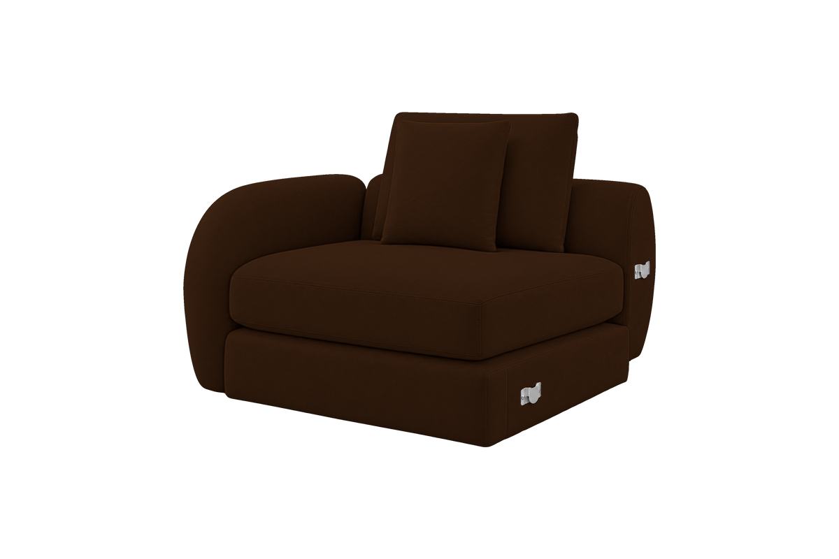Milo Left Armchair in Marfa Denton