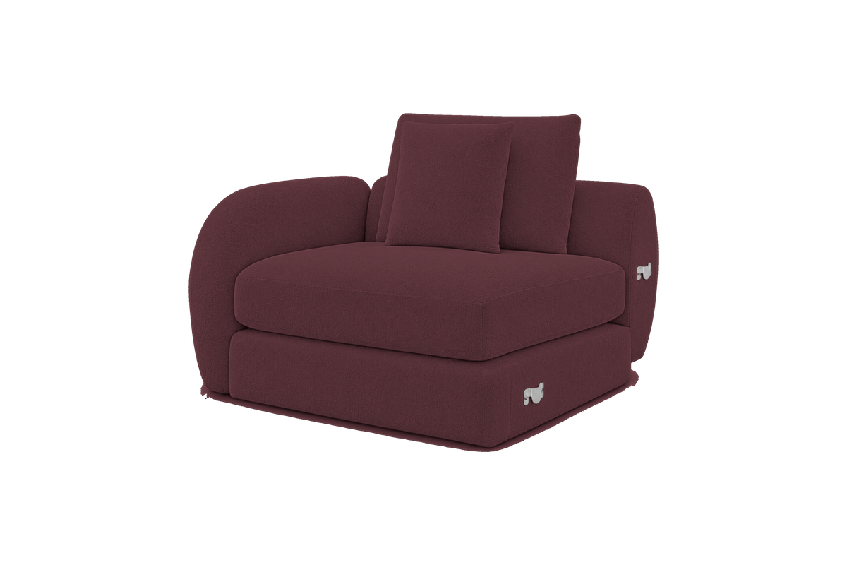 Milo Left Armchair in Fresco Figaro