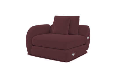 Milo Left Armchair in Fresco Figaro