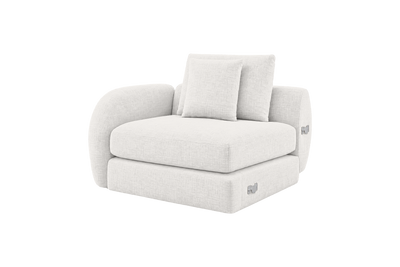 Milo Left Armchair in Mosquito Foam