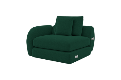 Milo Left Armchair in Roni Frog