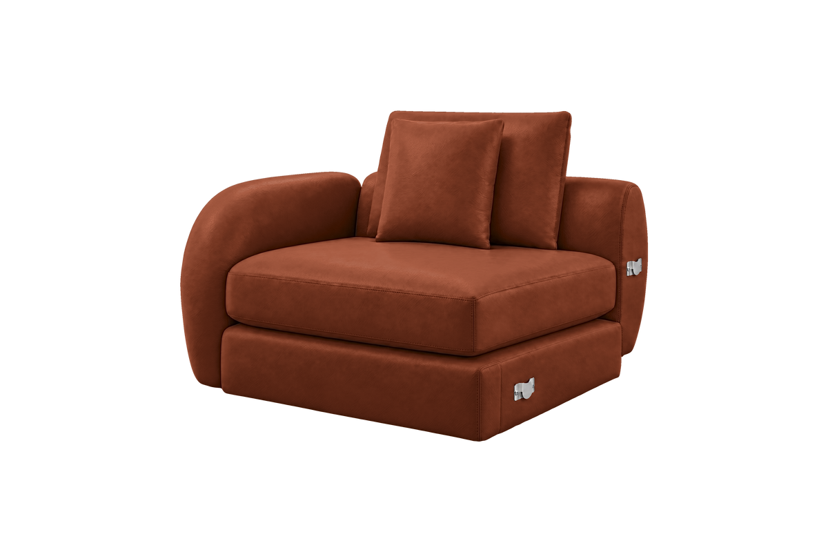 Milo Left Armchair in Momo Grower