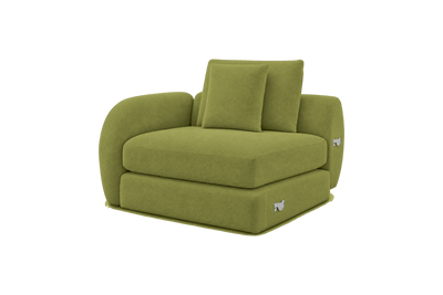 Milo Left Armchair in Fresco Key Lime