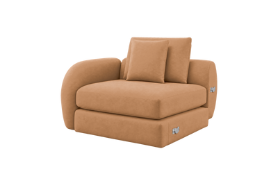 Milo Left Armchair in Marfa Les Yeux