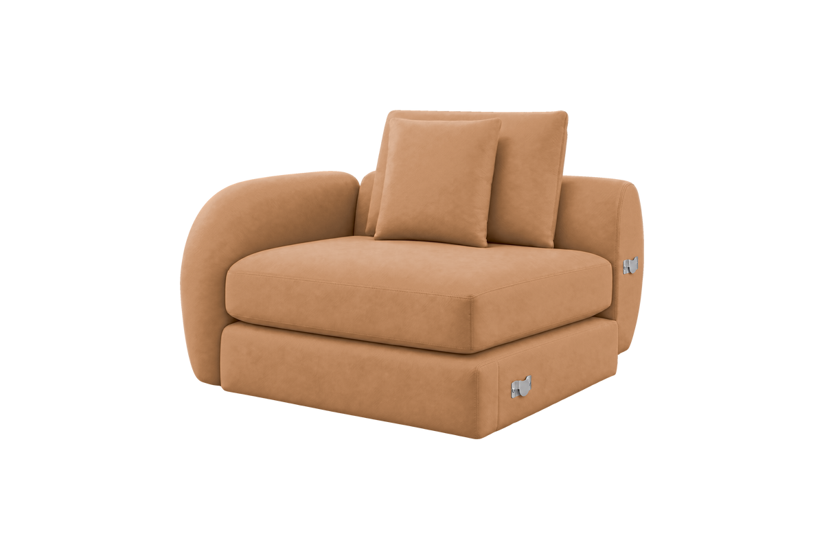 Milo Left Armchair in Marfa Les Yeux
