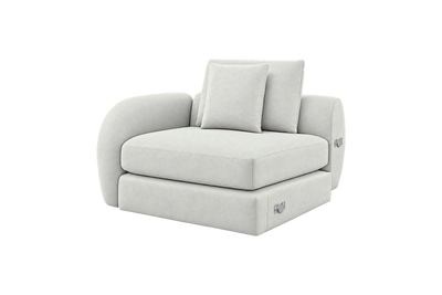 Milo Left Armchair in Felix Milky