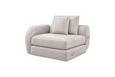 Milo Left Armchair in Momo Milky