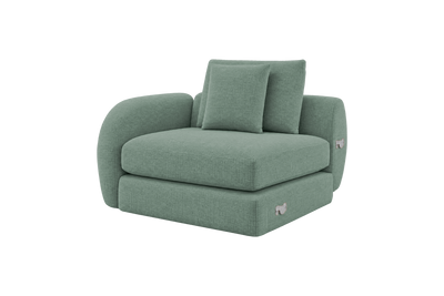 Milo Left Armchair in Roni Nane
