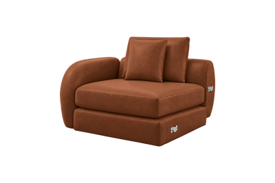 Milo Left Armchair in Momo Porto