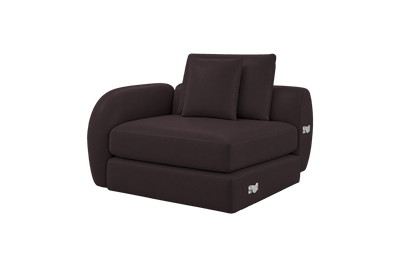Milo Left Armchair in Momo Rollie