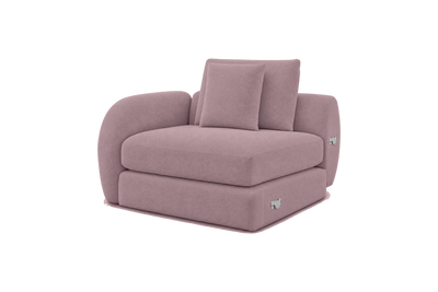 Milo Left Armchair in Fresco Saint-Tropez