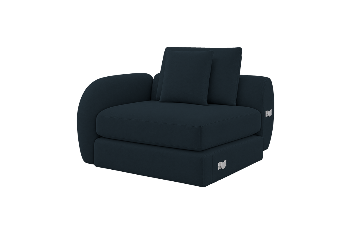 Milo Left Armchair in Marfa Tenerife