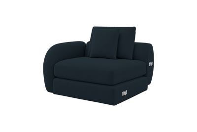 Milo Left Armchair in Marfa Tenerife
