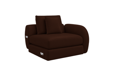 Milo Right Armchair in Momo Biscuit