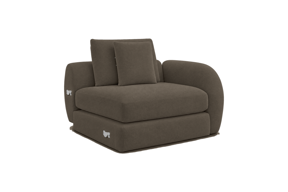 Milo Right Armchair in Fresco Lola