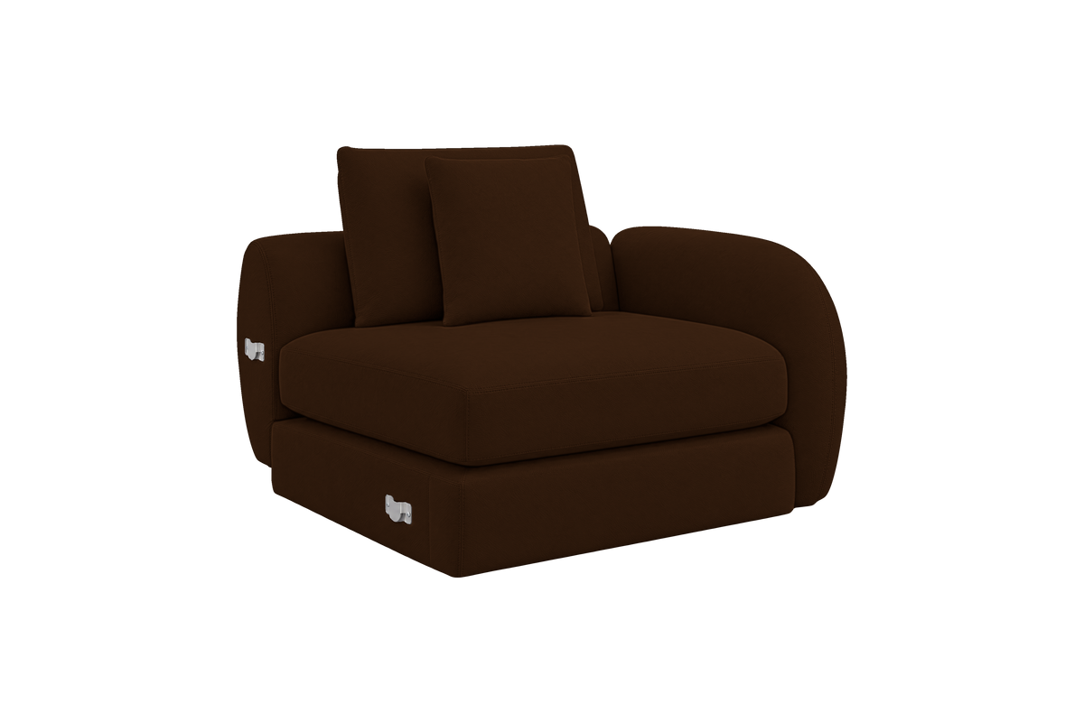 Milo Right Armchair in Marfa Denton