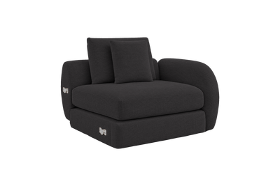 Milo Right Armchair in Roni Ember