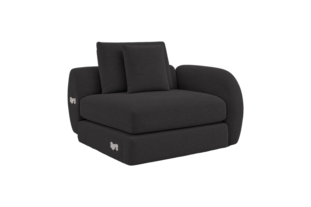 Milo Right Armchair in Roni Ember